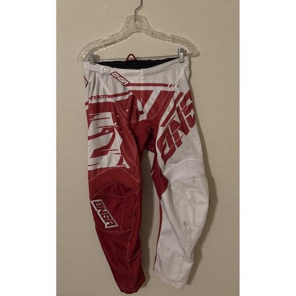 Answer Racing ANSR Syncron Air Motocross Pants Red/White Size 30 Dirt Bike Moto - Picture 1 of 7